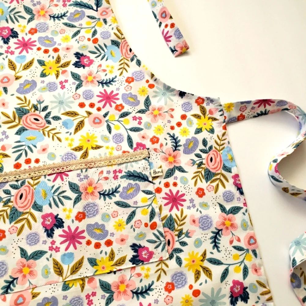NEW Handmade Cotton Floral Kids Apron